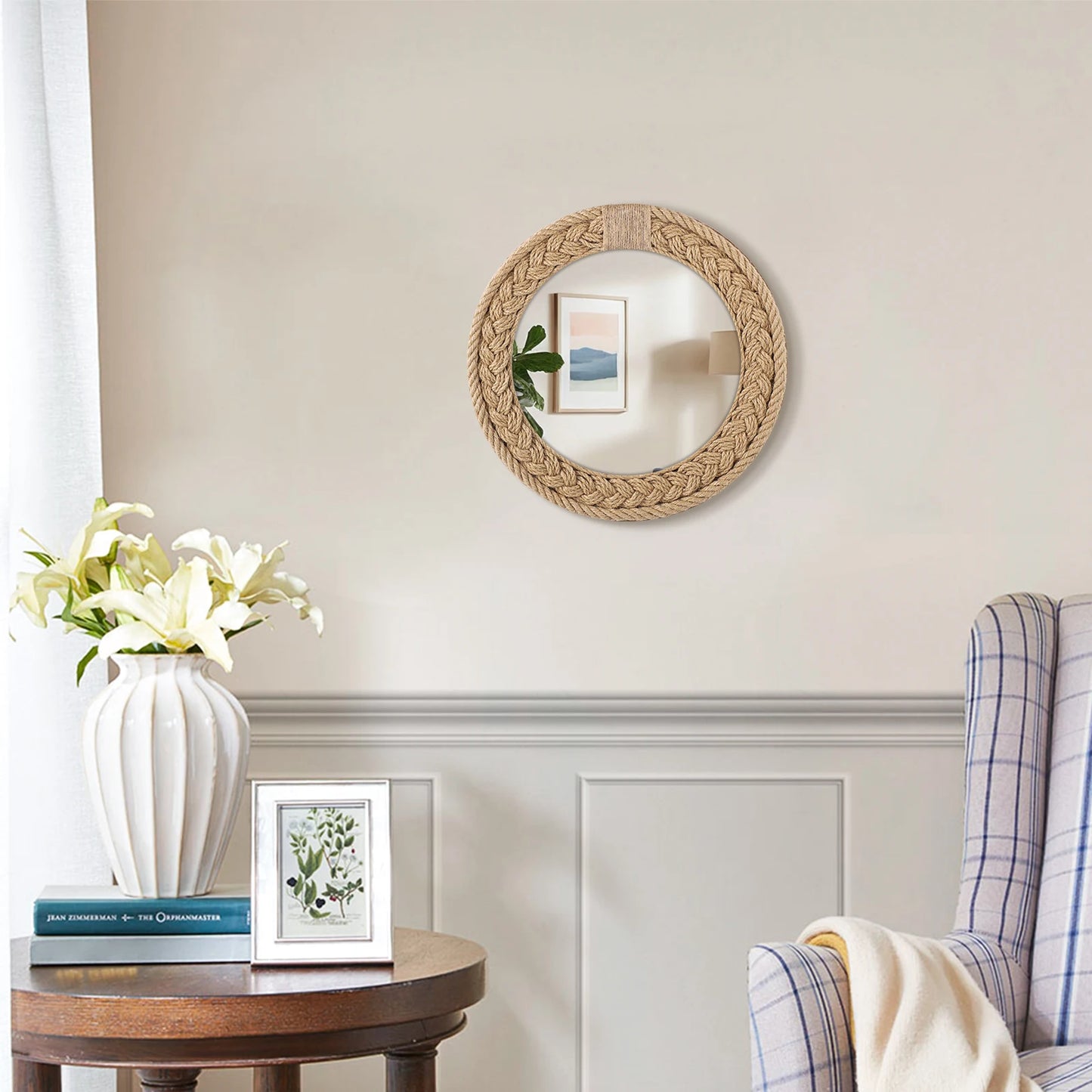 Espejo Colgante Redondo - Aura